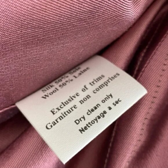 Catherine Regehr NEW NWT Rose Quartz Off The Shoulder Silk-wool Gown Size 12 - Picture 7 of 10